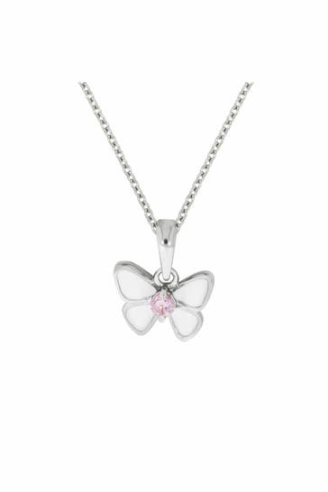 ZEEME Halskette 925 Sterling Silber Schmetterling-Motiv