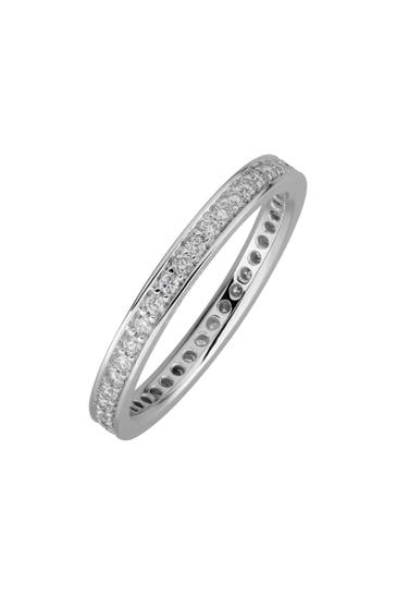 LYOMI Ring 585/- Weißgold Memoire synth. Diam. 0,49ct. silber