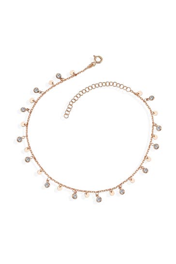 DKENIZ Armband 925 Sterling Silber rosévergoldet Wunderkette Zirkonia rot