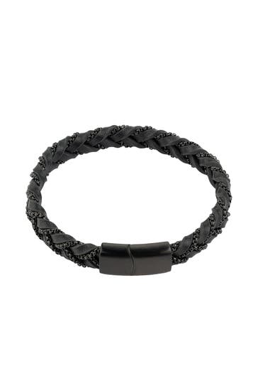 ZEEME Armband Edelstahl/PVD schwarz schwarz