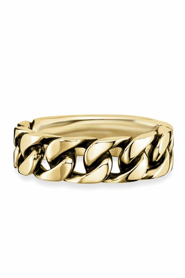 CAI Ring 925/- Sterling Silber vergoldet geschwärzt