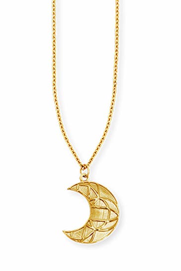 CAI Kette 925/- Sterling Silber vergoldet Mond gelb