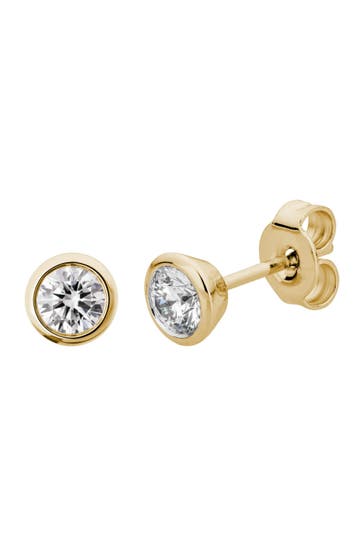 LYOMI Ohrringe 585/- Gelbgold  2 synth. Diam. 0,50 ct. gelb