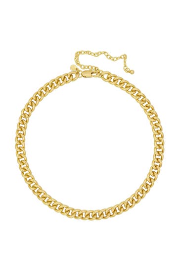 FASHIONBOX Kette Messing vergoldet gelb