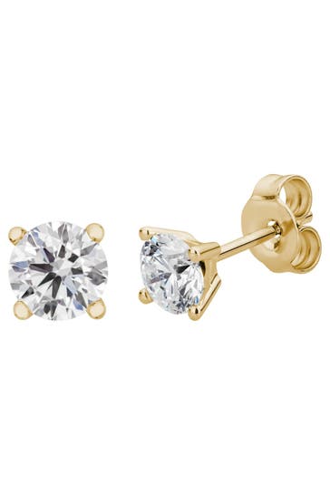 LYOMI Ohrringe 585/- Gelbgold  2 synth. Diam. 1,0 ct. gelb