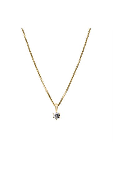 LYOMI Kette 585/- Gelbgold  1 synth. Diam. 0,25 ct. gelb