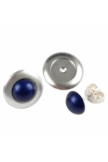 DEMARIE Ohrringe eloxiertes Aluminium blau