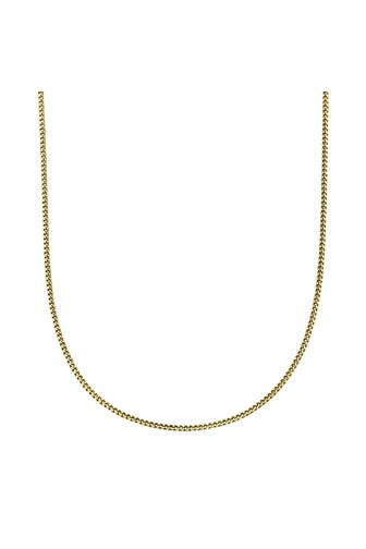 FASCINATION BY ELLEN K. Kette Gold 333 Panzerkette mit einer Länge von 45/42cm gelb