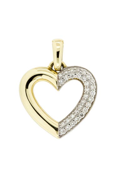 OROLINO Anhänger Gold 585 Herz mit 31x Brillant zus. 0,25ct.