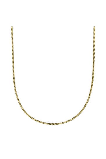 FASCINATION BY ELLEN K. Kette Gold 585 Panzerkette mit einer Länge von 45/42cm gelb