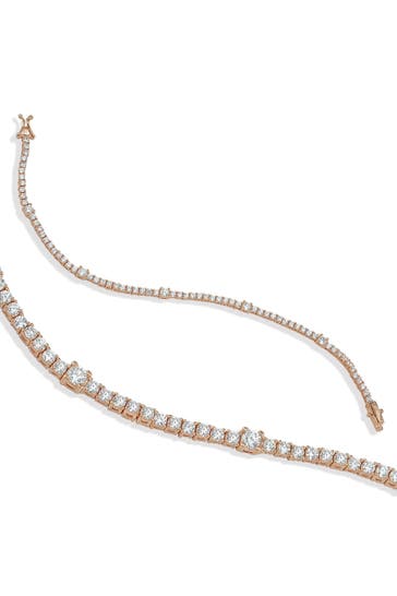 DKENIZ Armband 925/- Sterling Silber rosévergoldet Tennisarmband rosé