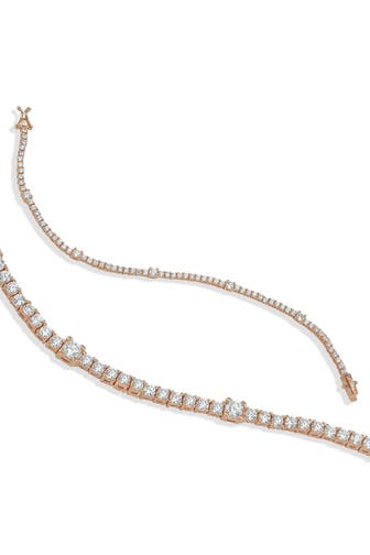 DKENIZ Armband 925/- Sterling Silber rosévergoldet Tennisarmband rosé