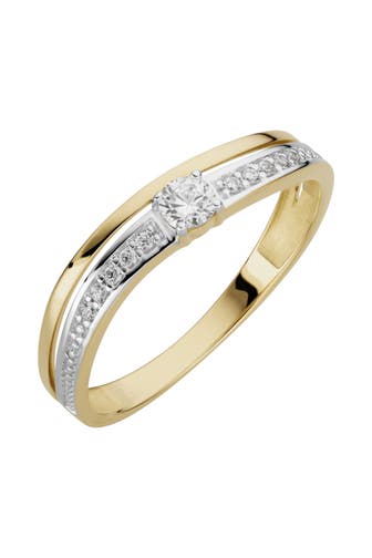 OROLINO Ring 333/- Gelbgold glanz synth. Zirkonia