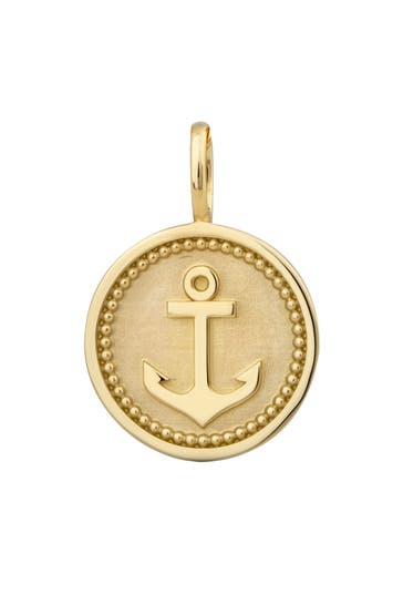 OROLINO Anhänger Gold 375 mit Anker-Motiv