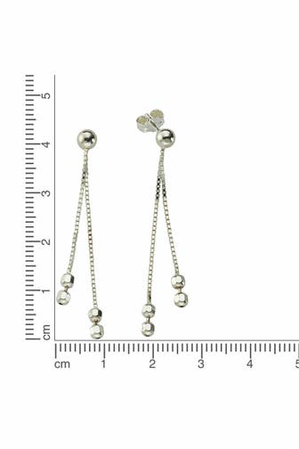 ZEEME Ohrringe Silber 925 rhodiniert 43mm lang silber