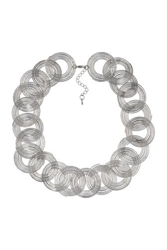 STEUER Kette Metall Spiralen 48cm silber