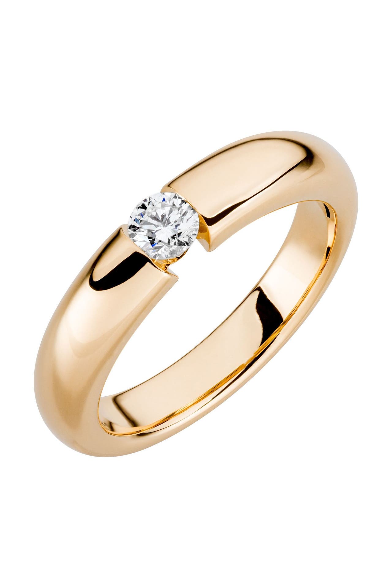 OROLINO Ring Gold 750 mit natürlichem Brillant 0,25ct. gelb, Bild 1