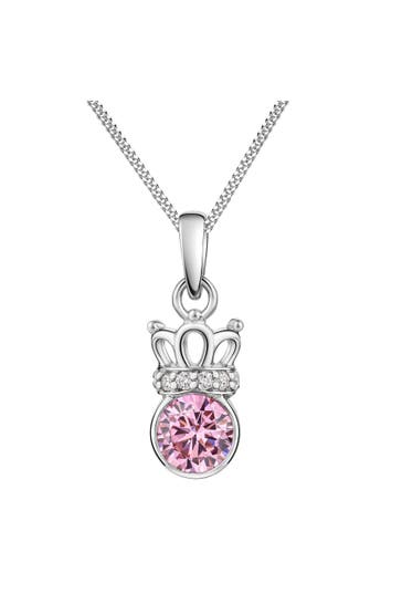 ZEEME Anhänger mit Kette 925/- Sterling Silber rhodiniert Zirkonia