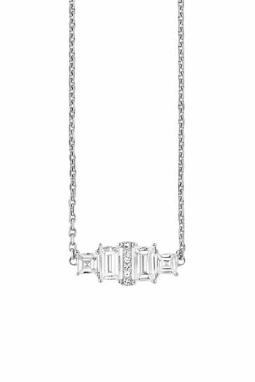 CAI Kette Silber 925 rhodiniert  Weißtopas 45cm silber