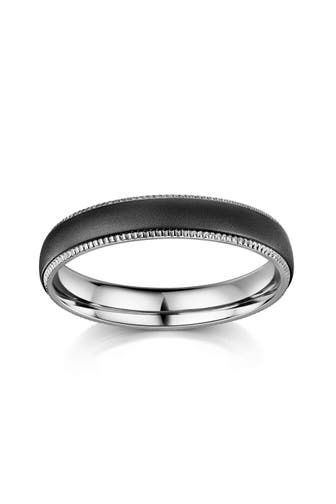 ZEEME Ring Edelstahl matt/glanz mehrfarbig