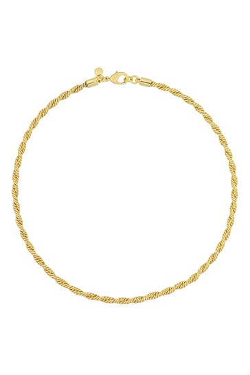FASHIONBOX Kette Messing  vergoldet gelb