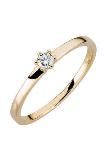 OROLINO Ring Gold 585 mit natürlichem Brillant 0,10ct.