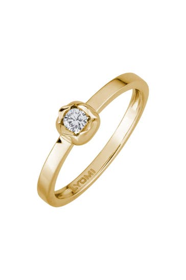 LYOMI Ring 585/- Gelbgold 1 synth. Diam. 0,10 ct. gelb