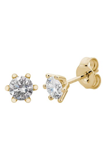 LYOMI Ohrringe 585/- Gelbgold  2 synth. Diam. 0,75 ct. gelb