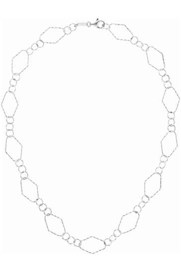 DER KETTENMACHER Kette 925/- Sterling Silber rhodiniert 50 cm silbergrau