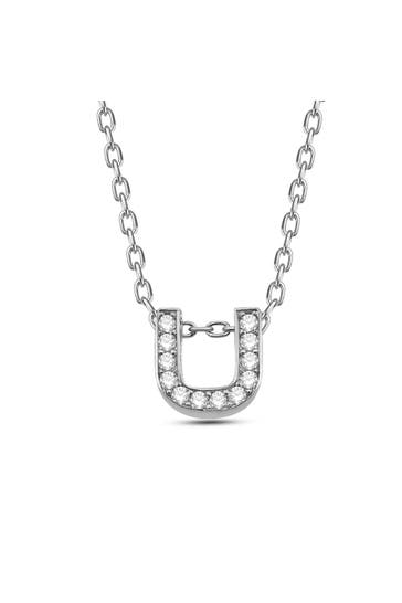 DKENIZ Kette Buchstabe U 925/- Sterling Silber silber