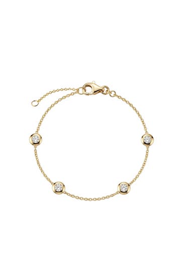 FASCINATION BY ELLEN K. Armband 375 Gold Gelb Zirkonia Armband gelb