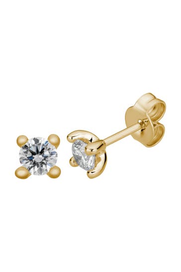 LYOMI Ohrringe 585/- Gelbgold 2 synth. Diam. 0,50 ct. gelb