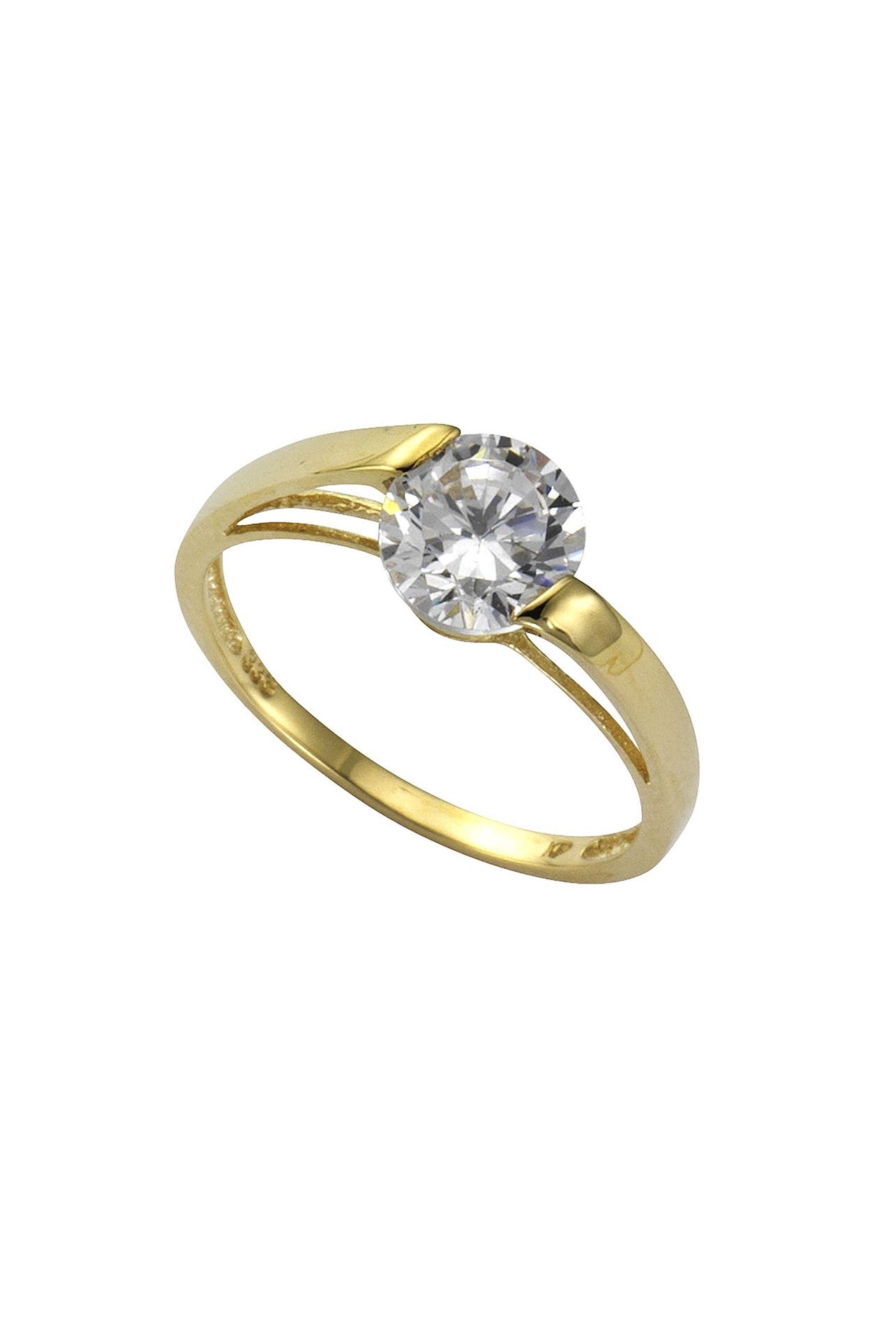 FASCINATION BY ELLEN K. Ring Gold 333 mit Zirkonia weiß 8mm, Bild 1