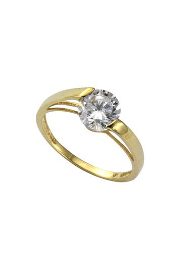 FASCINATION BY ELLEN K. Ring Gold 333 mit Zirkonia weiß 8mm