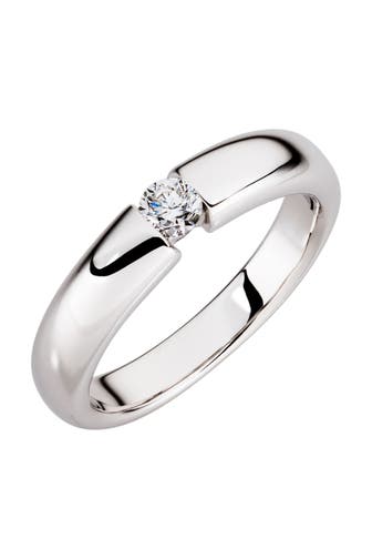 OROLINO Ring Gold 585 mit natürlichem Brillant 0,25 ct. silber