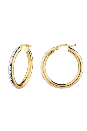 FASCINATION BY ELLEN K. Ohrringe 585/- Gelbgold glanz bicolor diamantiert mehrfarbig