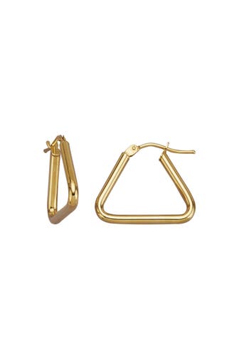 FASCINATION BY ELLEN K. Ohrringe 375/- Gelbgold glanz Dreieck gelb