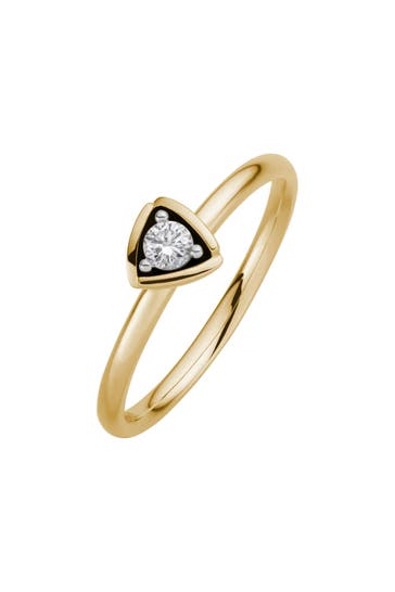 LYOMI Ring 585/- GG/WG 1 synth. Diam. 0,10ct. mehrfarbig