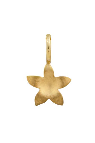 OROLINO Anhänger 585 Gold mit Blumen-Motiv 7mm breit