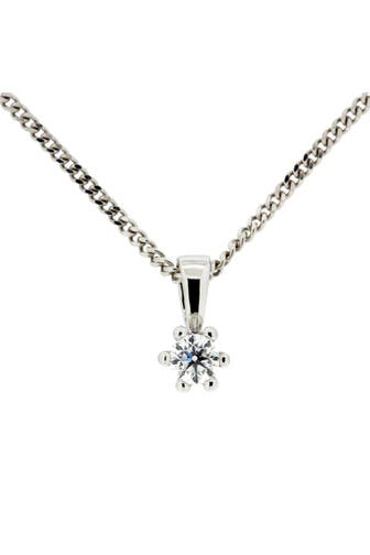 OROLINO Kette Gold 585 mit natürlichem Brillant 0,15ct. silber