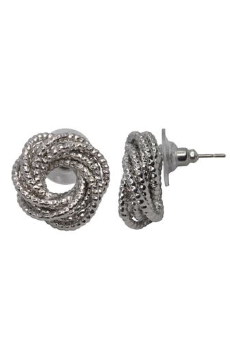 STEUER Ohrringe Metall glanz Ringe silber