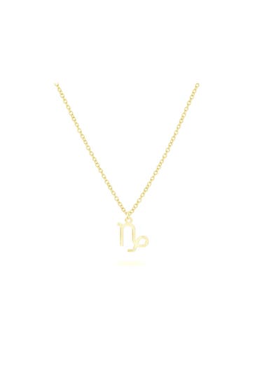 BEKA BELL Kette 925-Sterling Silber vergoldet Glänzend 42cm Steinbock gelb