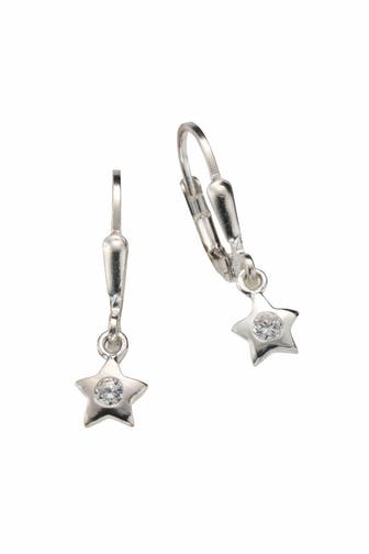 ZEEME Ohrringe 925 Silber Zirkonia weiß