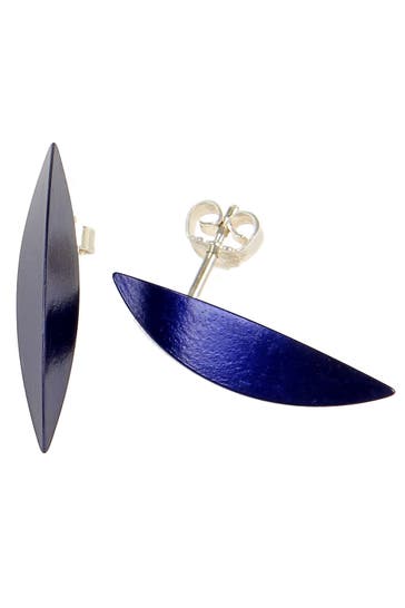 DEMARIE Ohrringe eloxiertes Aluminium blau