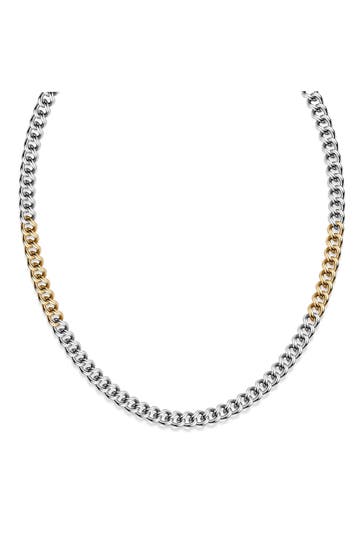 ZEEME Kette Edelstahl 2-farbig mehrfarbig