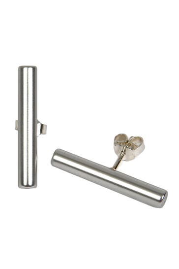 DEMARIE Ohrringe eloxiertes Aluminium silberfarben silbergrau