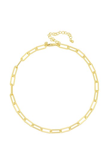 FASHIONBOX Kette Messing vergoldet gelb