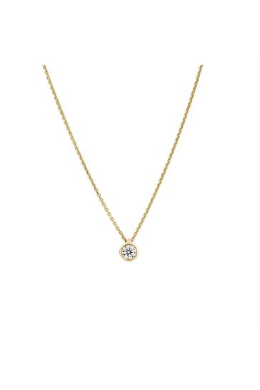 LYOMI Kette 585/- Gelbgold  1 synth. Diam. 0,20 ct. gelb