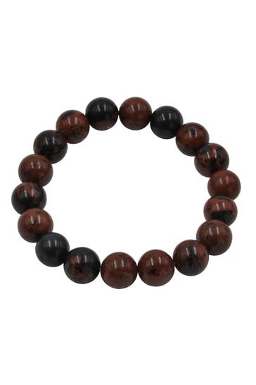 STEUER Armband Stretch mit Echtstein Jaspis braun braun