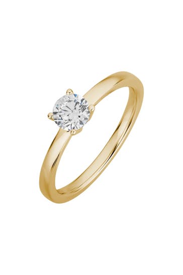 LYOMI Ring 585/- GG  1 synth. Diam. 0,50 ct. gelb